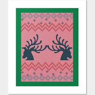 Pink Ugly Christmas Sweater Posters and Art